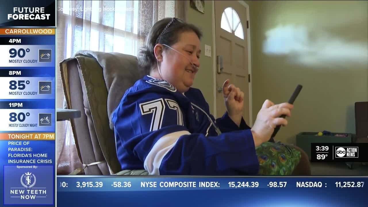 Lightning fan in hospice looks forward to another cup