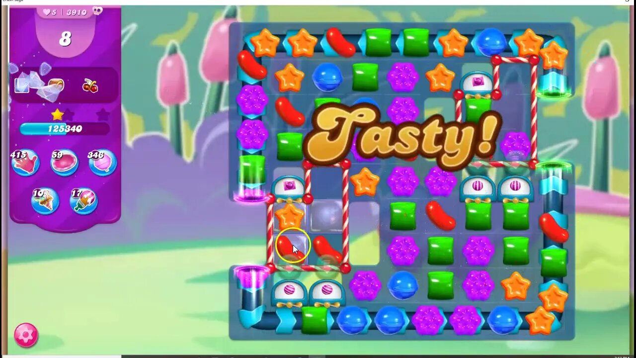 Candy Crush Level 3910 Talkthrough, 24 Moves 0 Boosters