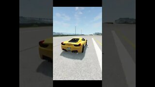 Ferrari 250 K/MH Crash! Cars vs Trucks BeamNG Drive #Shorts