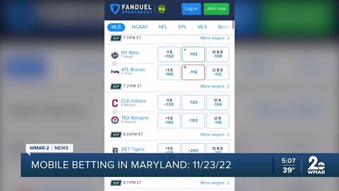 Date officially announced for launch of Maryland sports betting