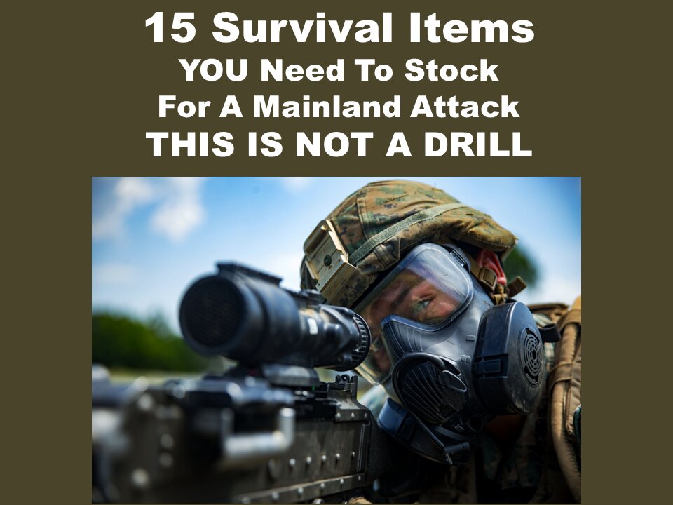 15 SURVIVAL ITEMS REQUIRED 4 USA MAINLAND ATTACK