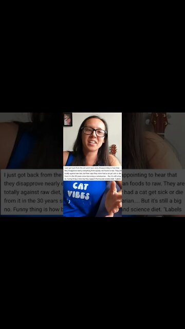 No cats die from raw in 30 YEARS but vet still says no? #shorts