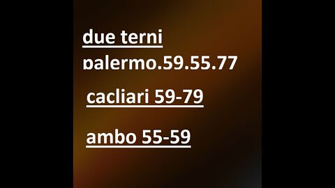 PALERMO PAGA DUE TERNI E UN AMBO SECCO