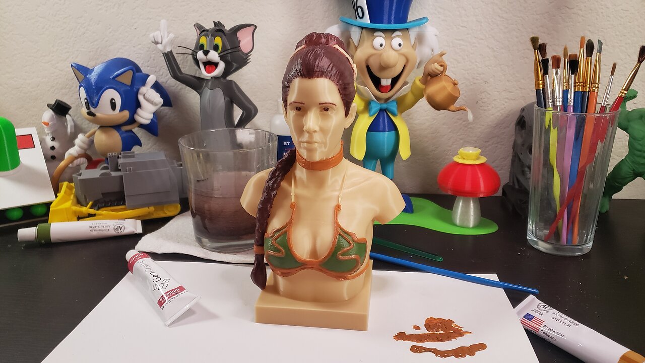 New Boot Goofin Stream | Music and Painting | Slave Leia 3D PRINTED