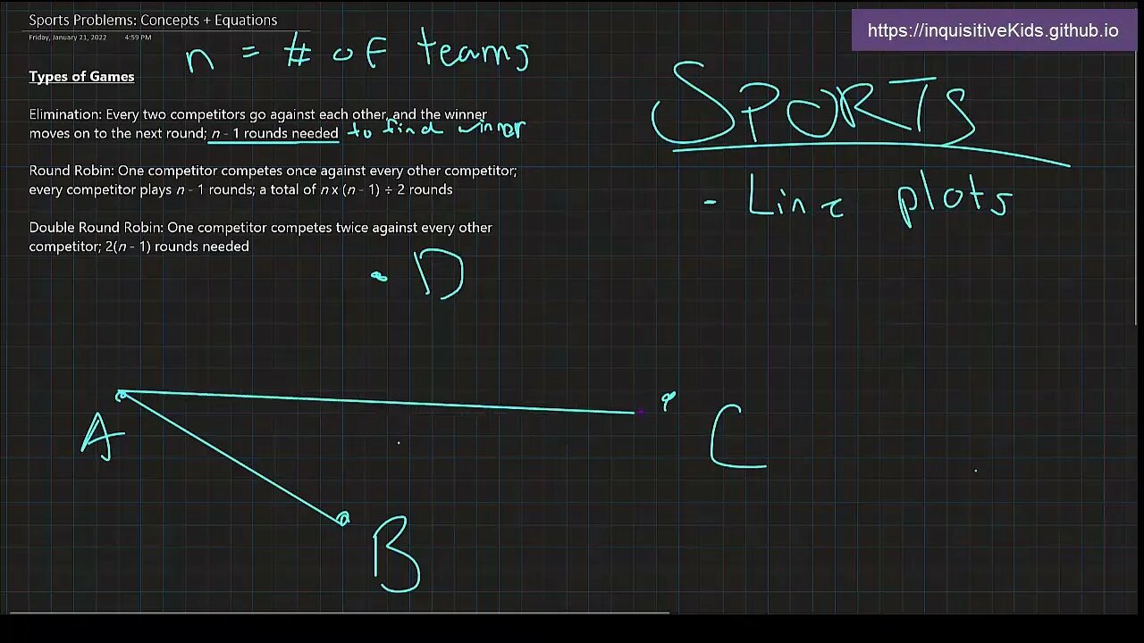 Sports Problems: Concepts and Equations