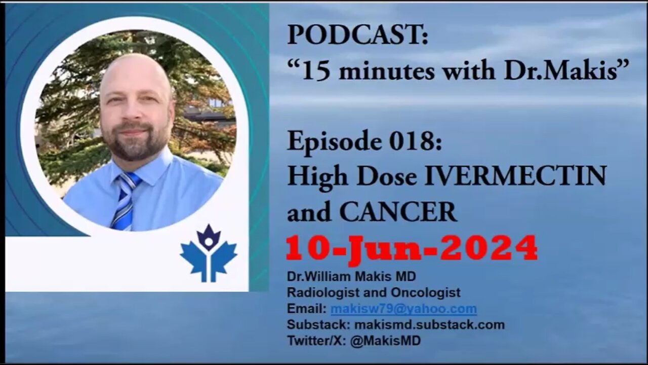 15 minutes with Dr.Makis Ep 018 High Dose IVERMECTIN and CANCER 10-Jun-2024