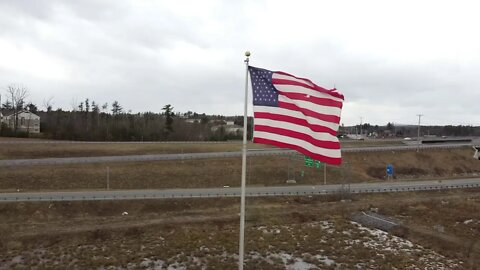Waving American Flag