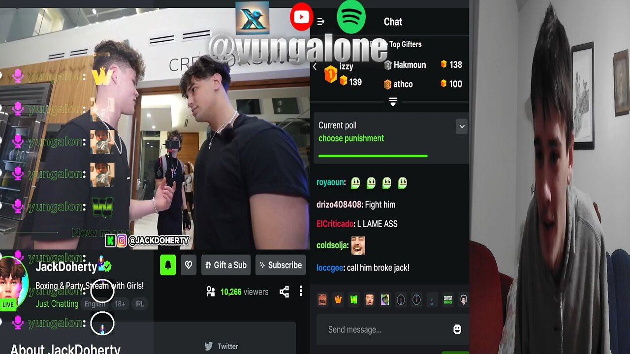 Yung Alone Reacts To Guy Calling Jack Doherty Faggot!