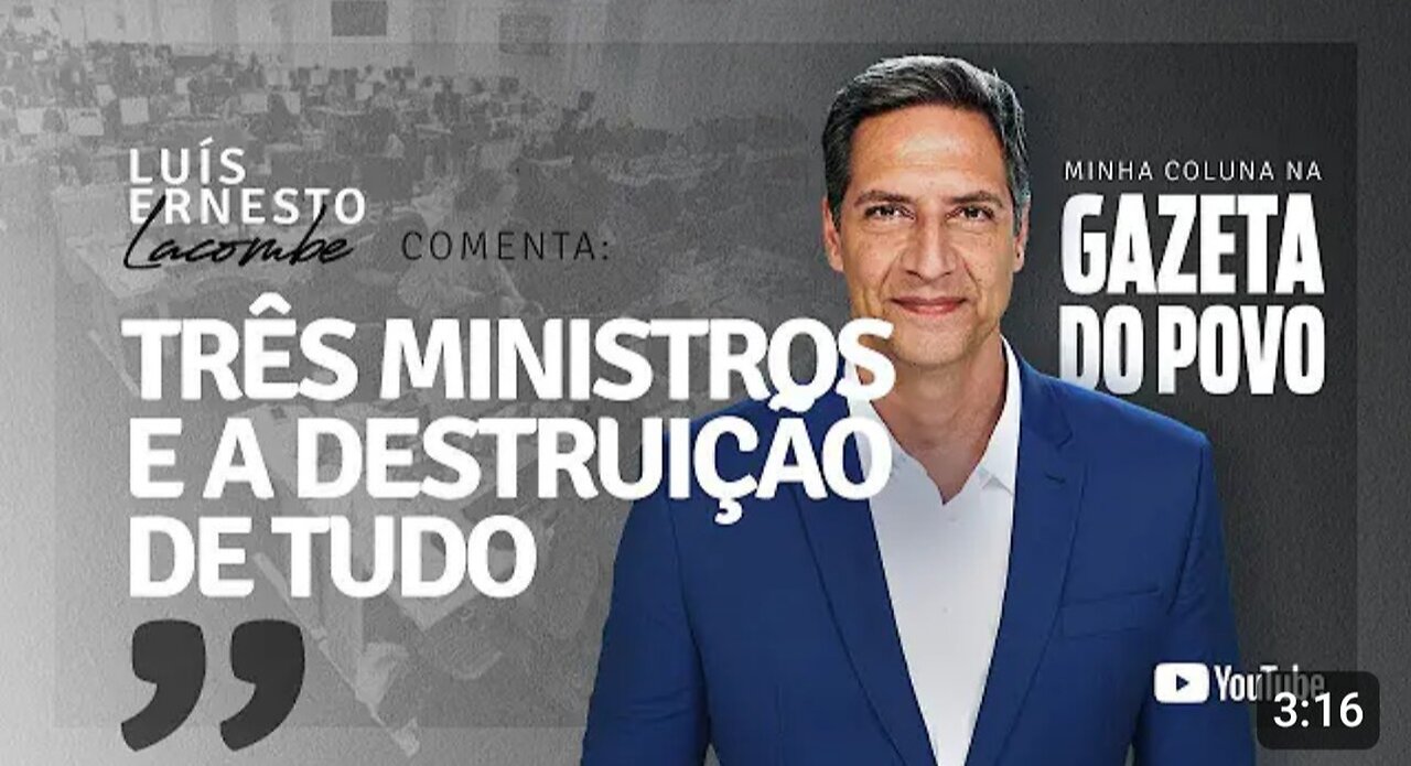 IN BRAZIL THREE MINISTERS AND THE DESTRUCTION OF EVERYTHING