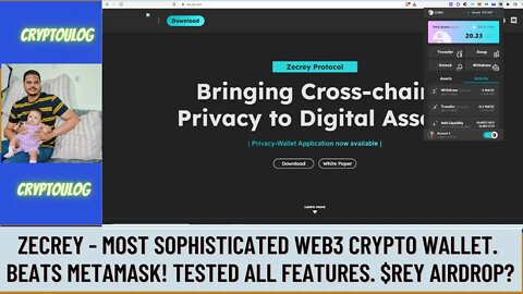Zecrey - Most Sophisticated Web3 Crypto Wallet. Beats Metamask! Tested All Features. $REY Airdrop?