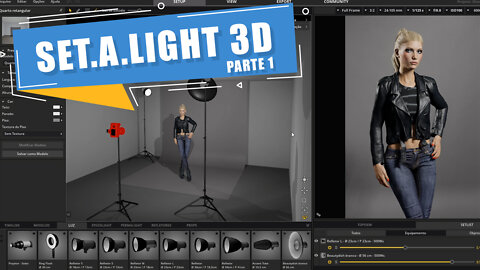 Set.a.light 3D | SIMULADOR DE ESTÚDIO | Tutorial completo - PT | Parte 1