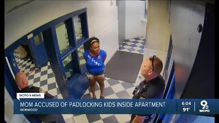 Norwood mom accused of padlocking kids inside apartment