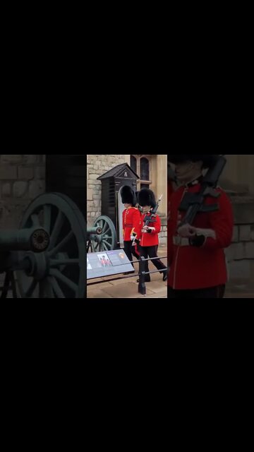 armed guards the tower of london #thequeensguard