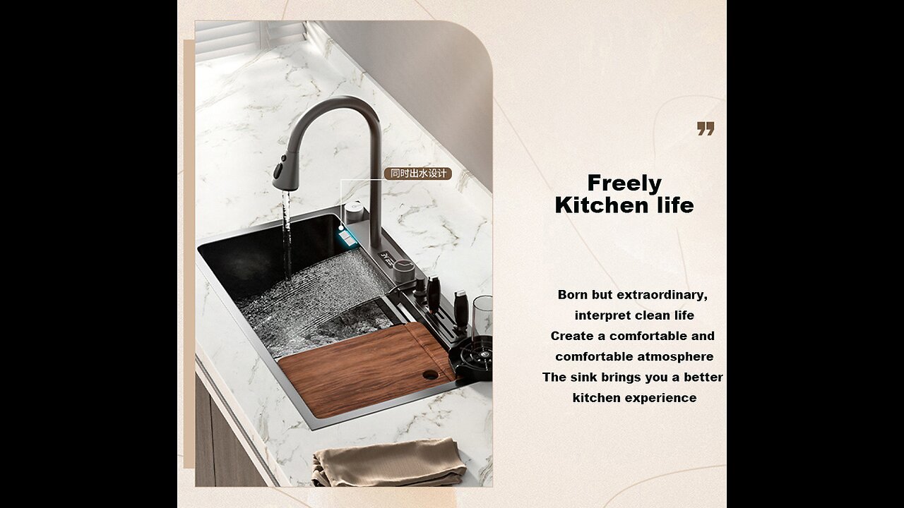 Waterfall kitchen sink reviews