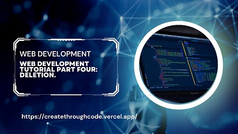 Web Development Tutorial Part four: Adding Deletion.