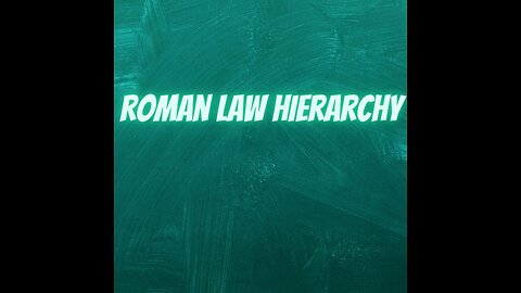 Ecclesiastic Law, Roman Law.