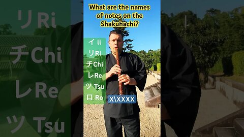 What are the note names of the #shakuhachi #lessons #komuso