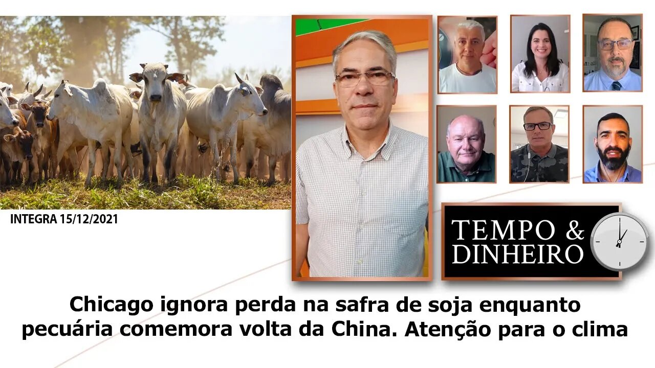 Chicago ignora perda na safra de soja enquanto pecuária comemora volta da China.Atenção para o clima