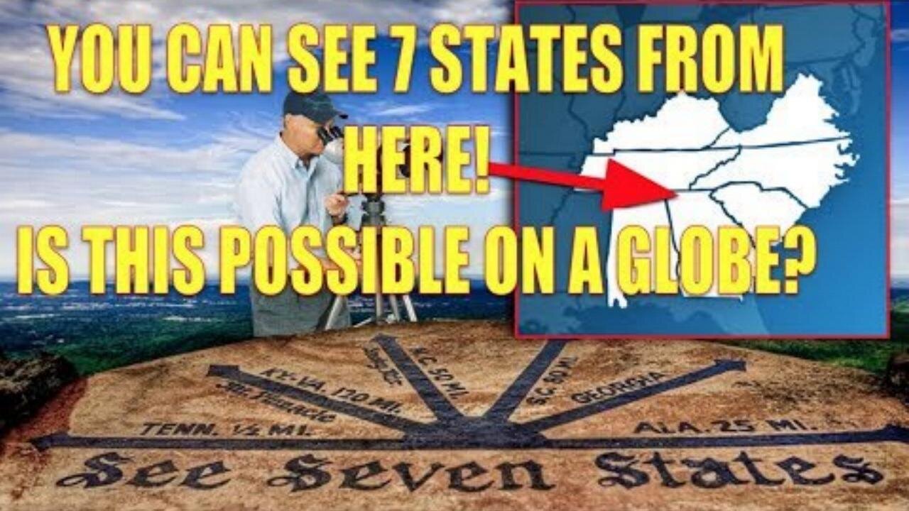 A PARK CLAIMS 7 STATES HAVE BEEN SEEN FROM HERE! IS THIS POSSIBLE ON A GLOBE?