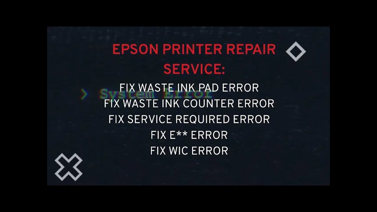 Epson Eco Tank ET Series waste ink pads resets ET M1100