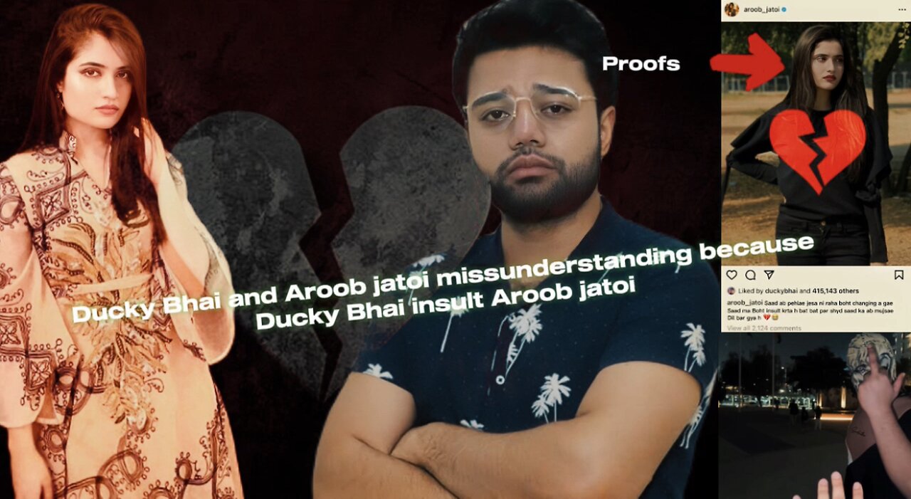 Ducky Bhai and Aroob jatoi miss understanding 🥲