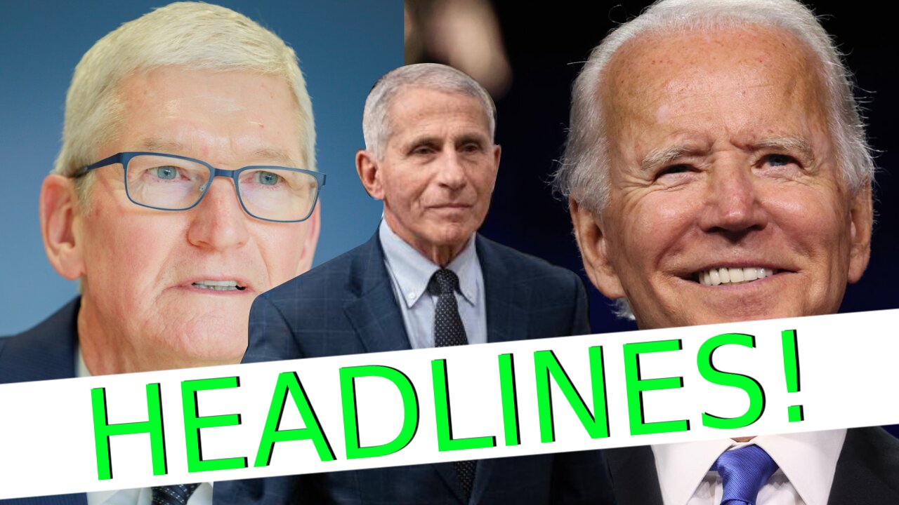 $500 Million dollar Apple lawsuit/Fauci lies/Biden speech | HEADLINES