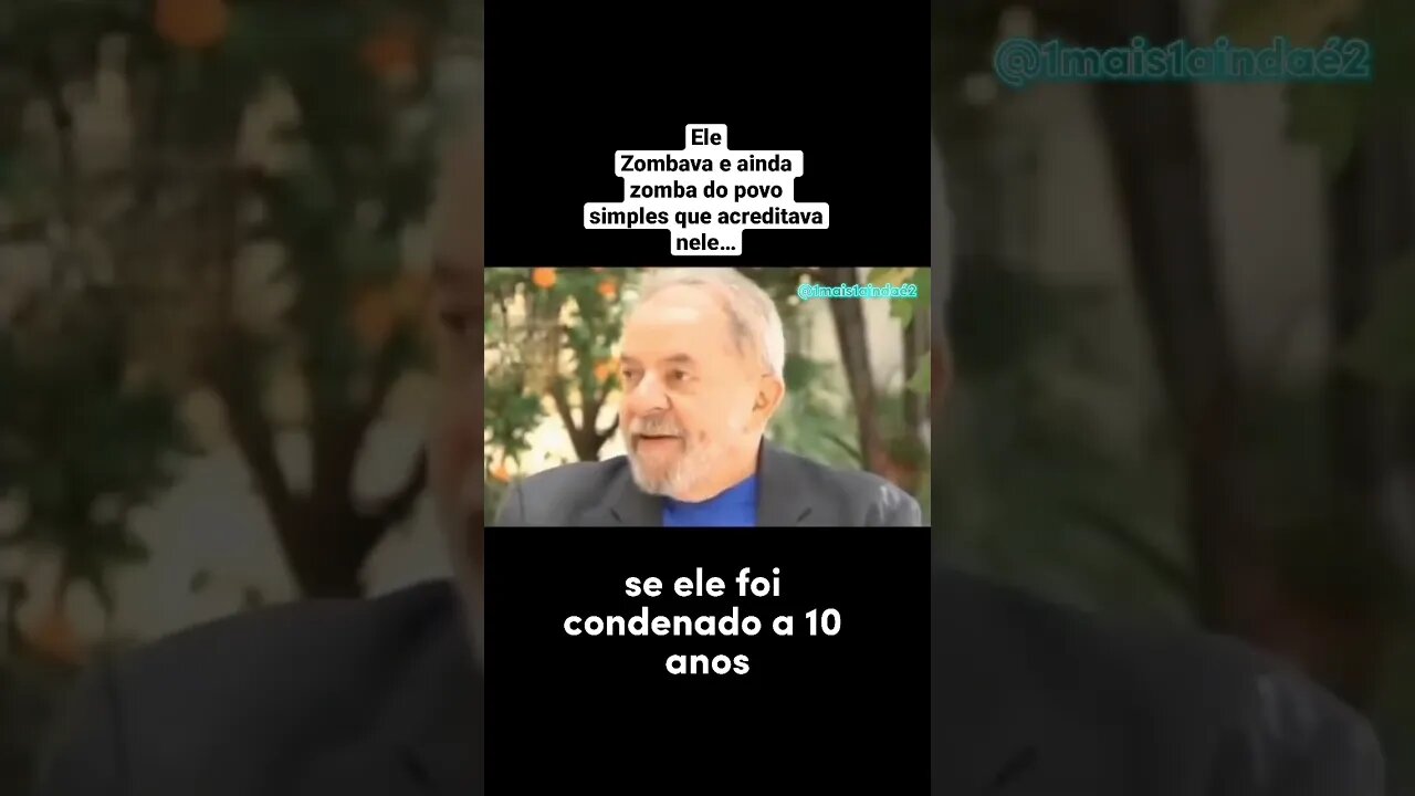 Como nunca será normal pra mim o Lula após tudo que fez, ser candidato à Presidência…