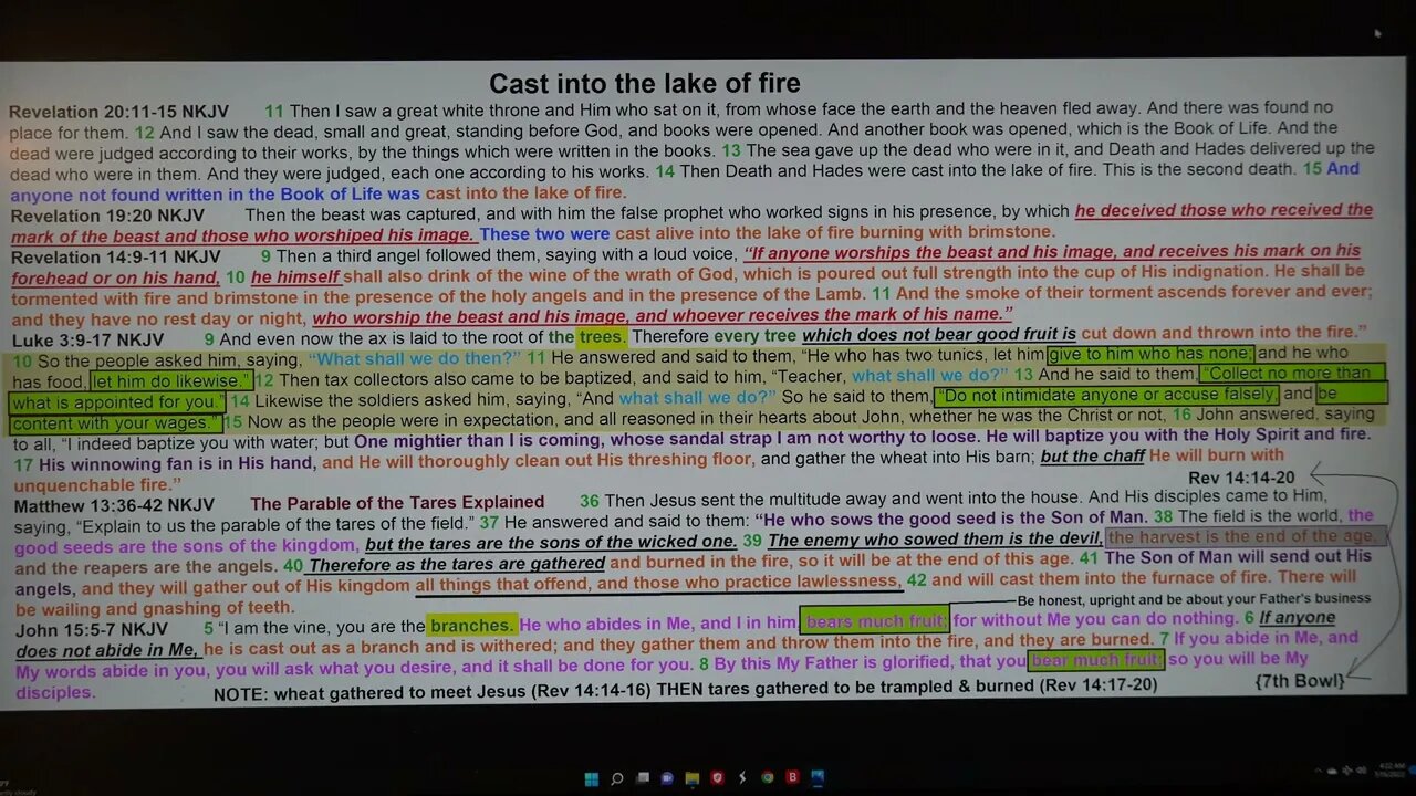 cast into the lake of fire