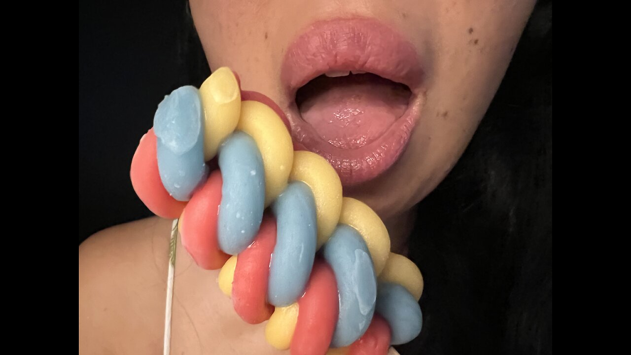 ASMR NIBBLING ICECREAM slurping and licking sounds