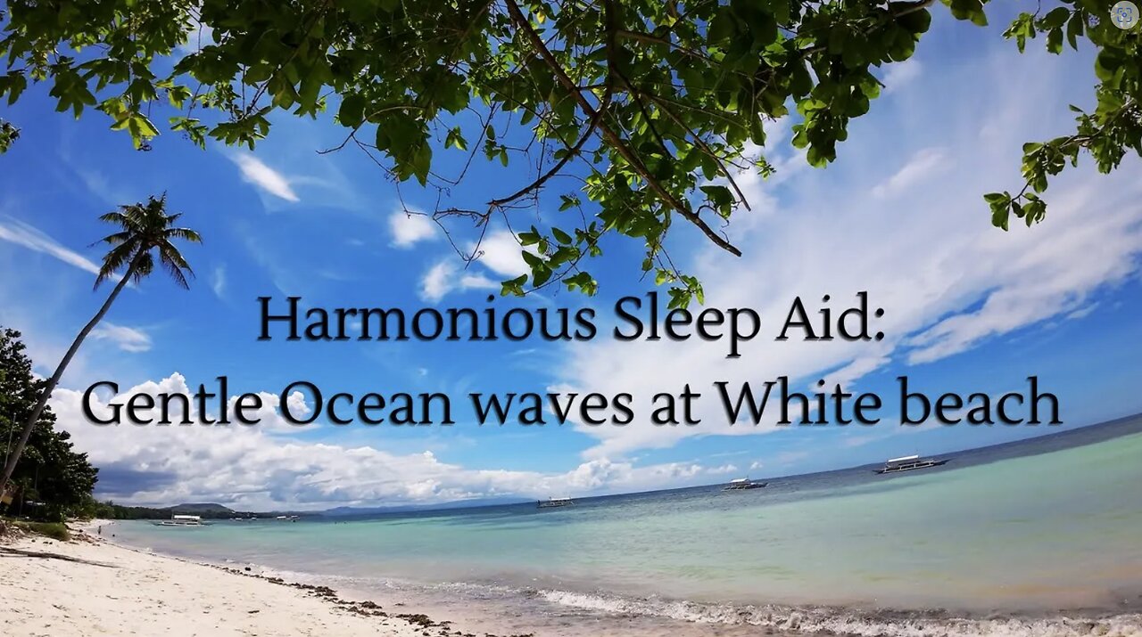 Harmonious Sleep Aid: Gentle Ocean Waves at White Beach, Panglao, Bohol - Philippines