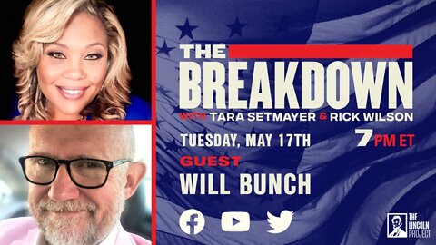 TUNE IN: TONIGHT at 7 PM ET: National columnist Will Bunch joins The Breakdown.
