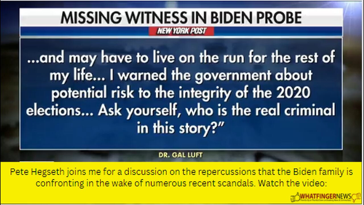Pete Hegseth joins me for a discussion on the repercussions that the Biden family is confronting