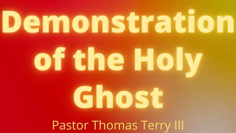 Demonstration of the Holy Ghost | FAF Sunday Service 10-11-20