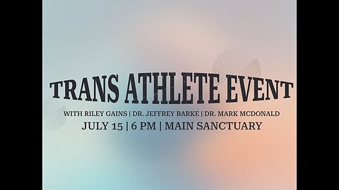 Trans Athlete Event w/ Riley Gaines, Dr. Jeffrey Barke, & Dr. Mark McDonald