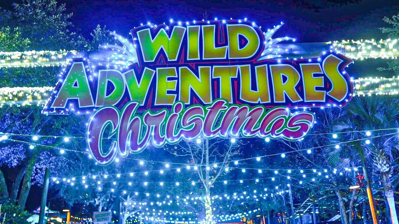 Wild Adventures Christmas - Opening Day Full Tour and Review