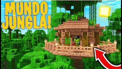 Sobrevivo en Minecraft pero en un Mundo de JUNGLA! 😱 ¿Sobreviviré?