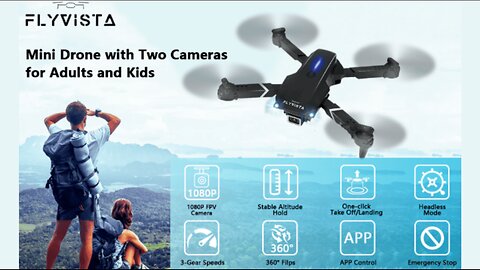 Mini Drone with Camera for Adults Kids, 1080P WiFi FPV Camera Drone