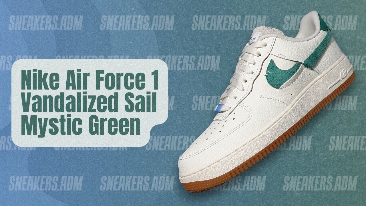 Nike Air Force 1 Vandalized Sail Mystic Green (W) - BV0740-100 - @SneakersADM