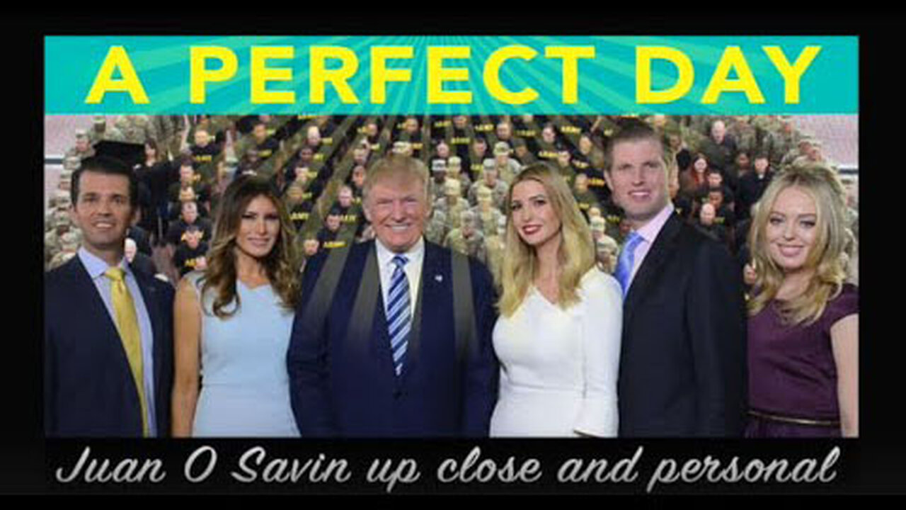 JUAN O SAVIN- A PERFECT DAY, WHAT WE ALL NEED NOW- JENNIFER MAC 2019