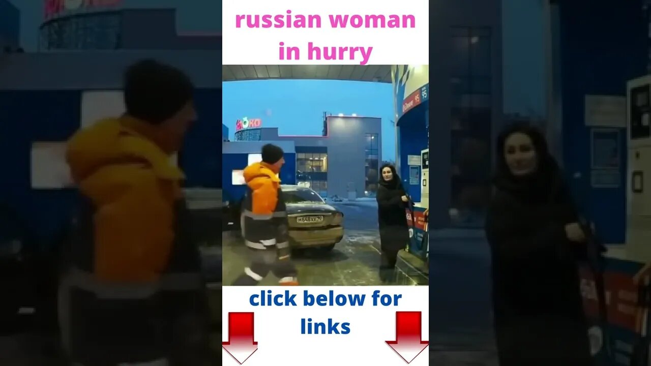 Dash cam -Russian woman in hurrry #shorts