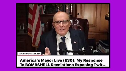 RUDY GIULIANI - "BIDEN LAPTOP" RESPONSE TO BOMBSHELL REVELATIONS EXPOSING TWITTER'S SUPPRESSION