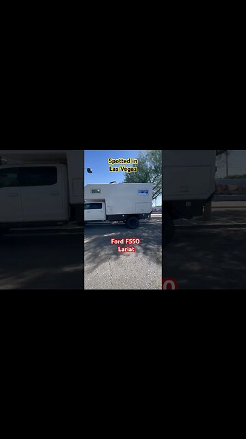Ford F 550 ￼ lariat Urban assault, vehicle, mobile home, camper deluxe? Spotted in Las Vegas. ￼