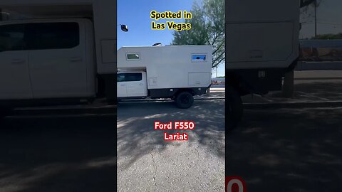 Ford F 550 ￼ lariat Urban assault, vehicle, mobile home, camper deluxe? Spotted in Las Vegas. ￼