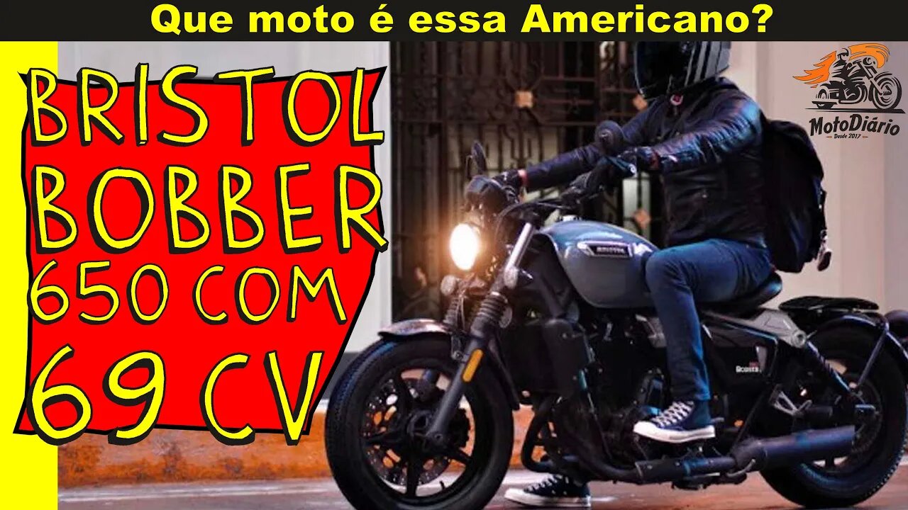 Que MOTO é ESSA AMERICANO? BISTROL BOBBER 650 com 69cv colocando as MADMAX no CHINELO