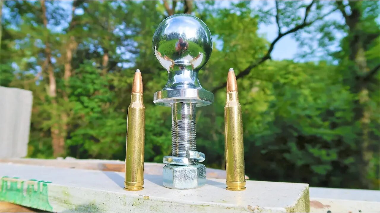 300 WIN MAG vs Trailer Hitch Ball