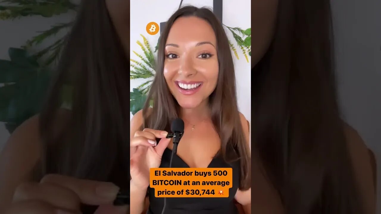 El Salvador buys the BITCOIN dip!!! #shorts