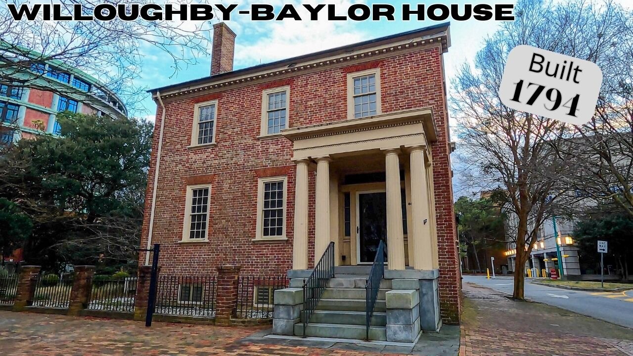 Walk around the WILLOUGHBY-BAYLOR HOUSE (Norfolk, VA)