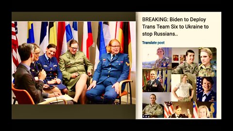 Beijing Biden Deploys Woke Gay Trans Military In Heels To Beat Russia In Ukraine World Laughs At USA