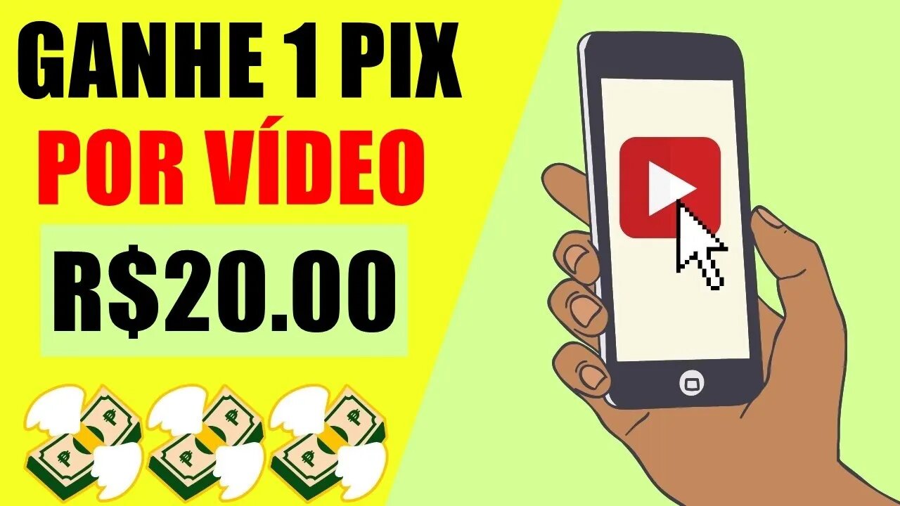 ✅ GANHE 1 PIX DE R$20 A CADA VÍDEO - Aplicativos Para Ganhar Dinheiro Via Pix Assistindo Vídeos