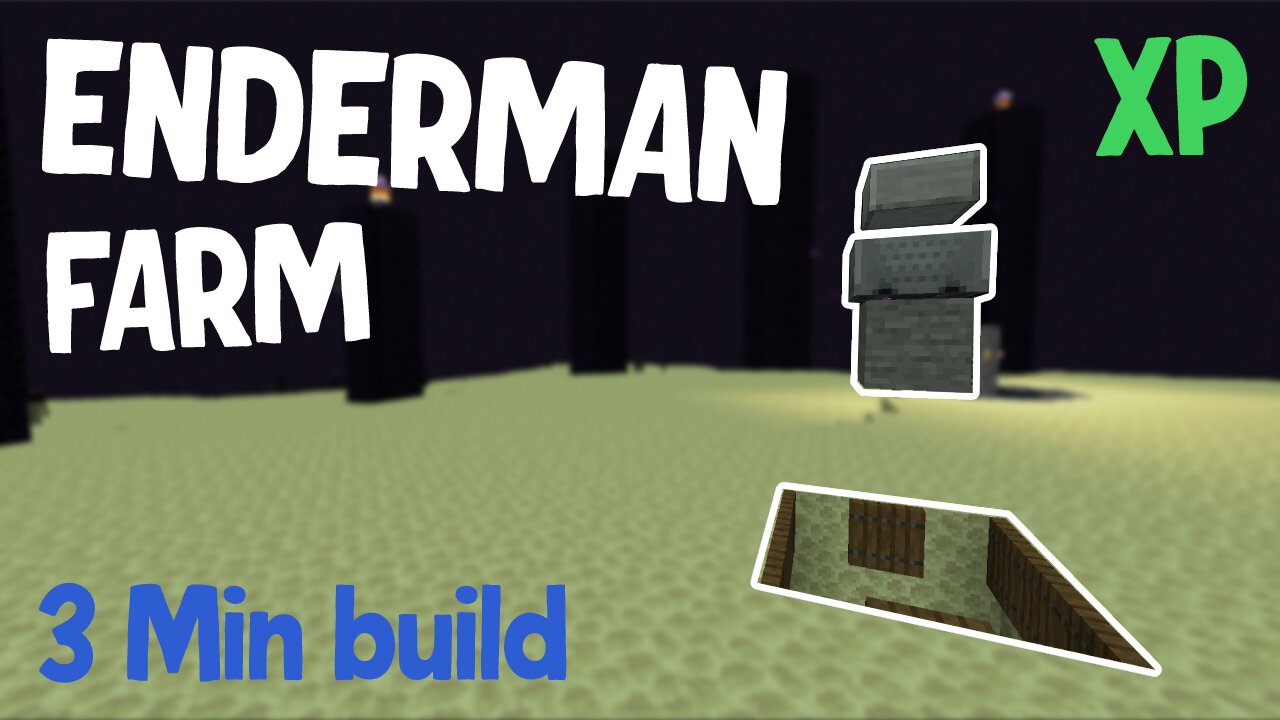 Easy Minecraft Enderman XP Farm For Beginners!